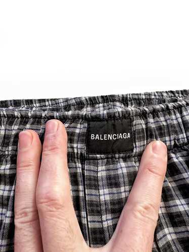 Balenciaga Sz44 Plaid Pajama Boxer Pant