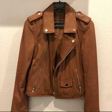 Zara brown  Genuine Leather Jacket - image 1
