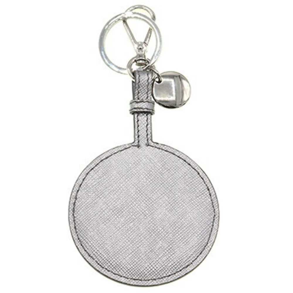 Prada Prada Key Holder Silver Grey Leather Bag Ch… - image 2