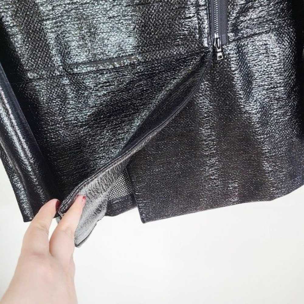 ROBERT RODRIGUEZ Wool Blend Shimmer Moto Jacket S… - image 4