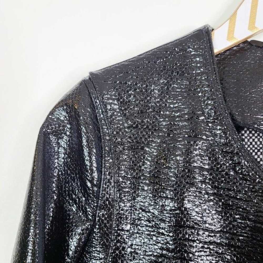 ROBERT RODRIGUEZ Wool Blend Shimmer Moto Jacket S… - image 6