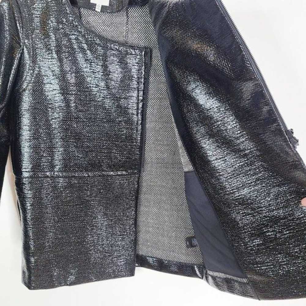 ROBERT RODRIGUEZ Wool Blend Shimmer Moto Jacket S… - image 9