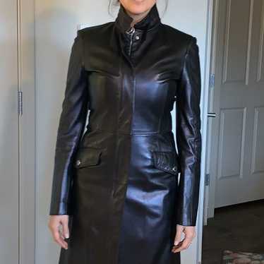 Womnes long leather jacket - image 1