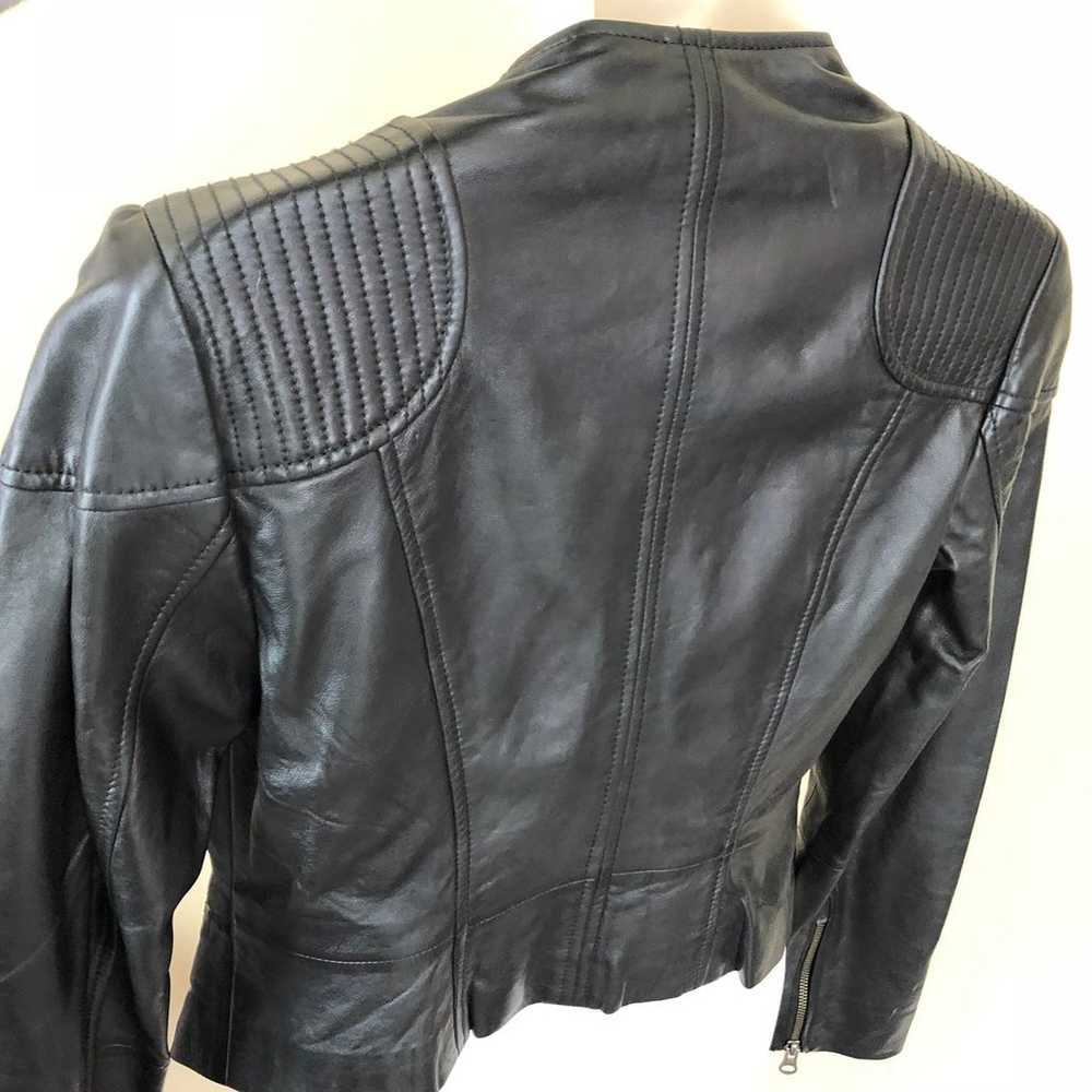 Halogen Leather Jacket Sz XS - image 4