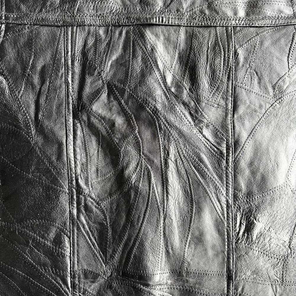 Leather × Other × Vintage VINTAGE BLACK LEATHER P… - image 8