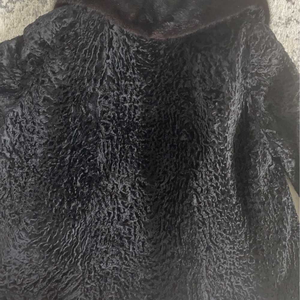 Paris Wilkes-Barre Black Authentic Fur PeaCoat Be… - image 5