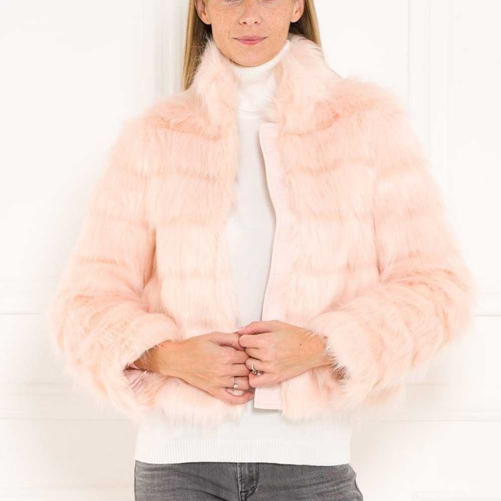 Brand new guess pink fauxfur jacket - image 1