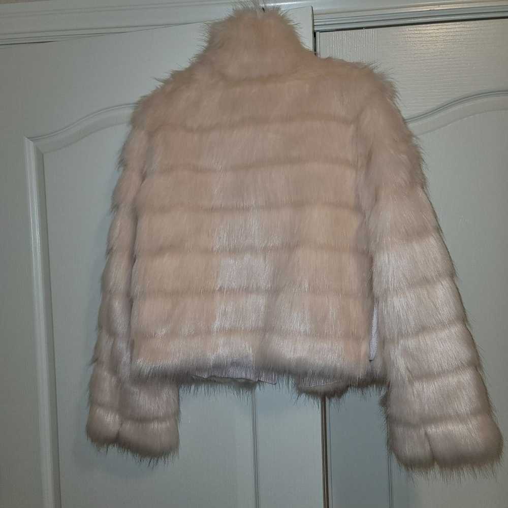 Brand new guess pink fauxfur jacket - image 4