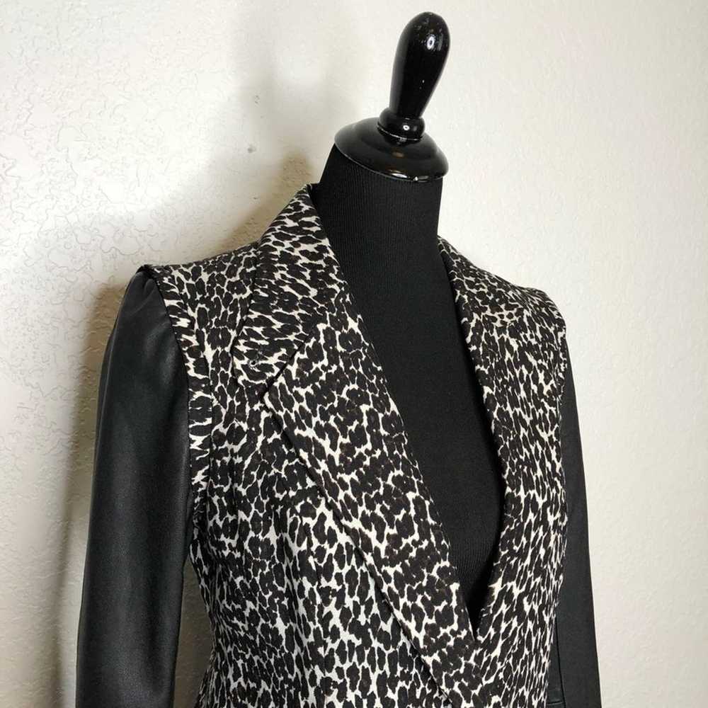 Plenty by Tracy Reese animal print leather sleeve… - image 3