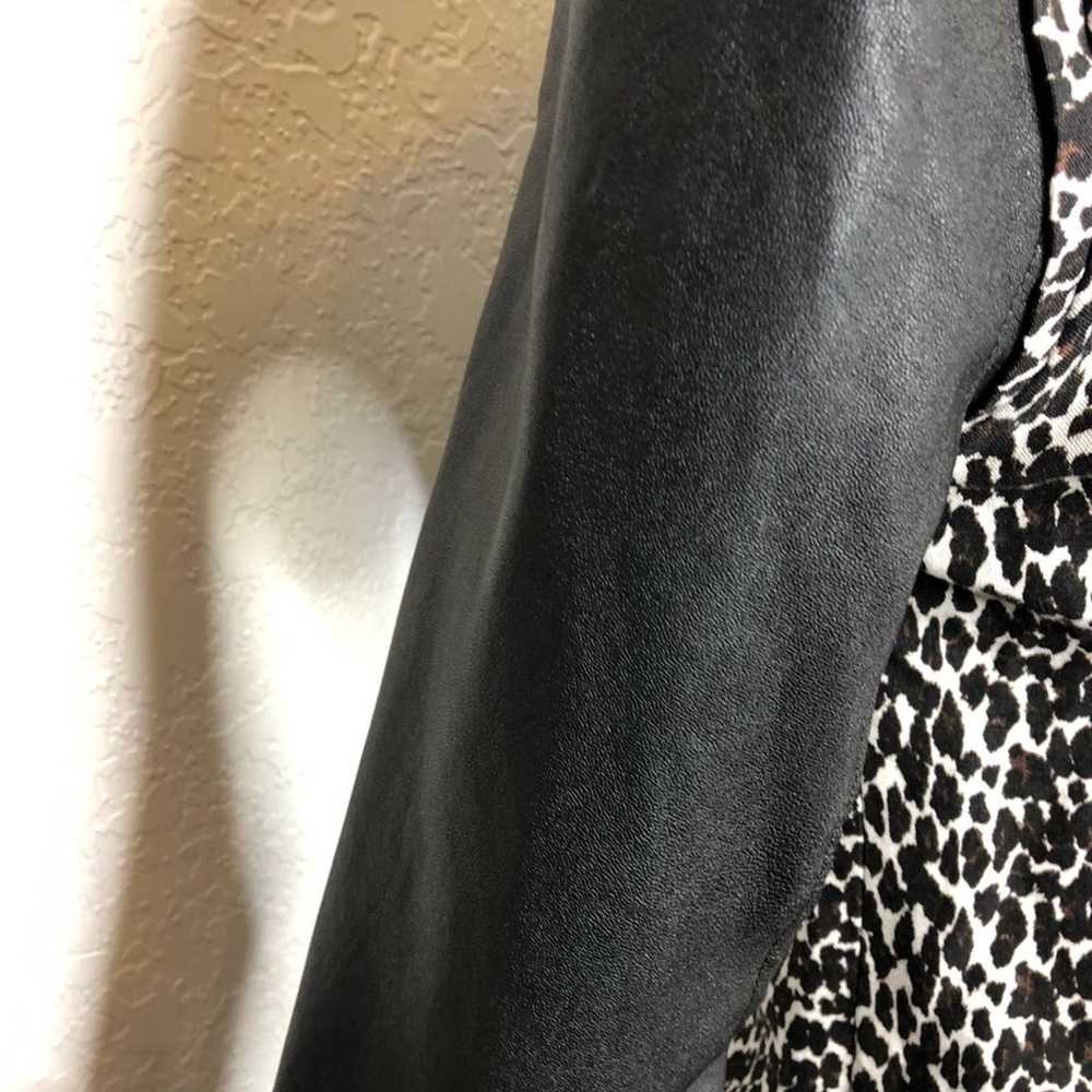 Plenty by Tracy Reese animal print leather sleeve… - image 8