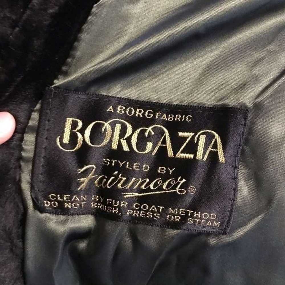 Vintage 70’s borazia faux fur trench coat small m… - image 4