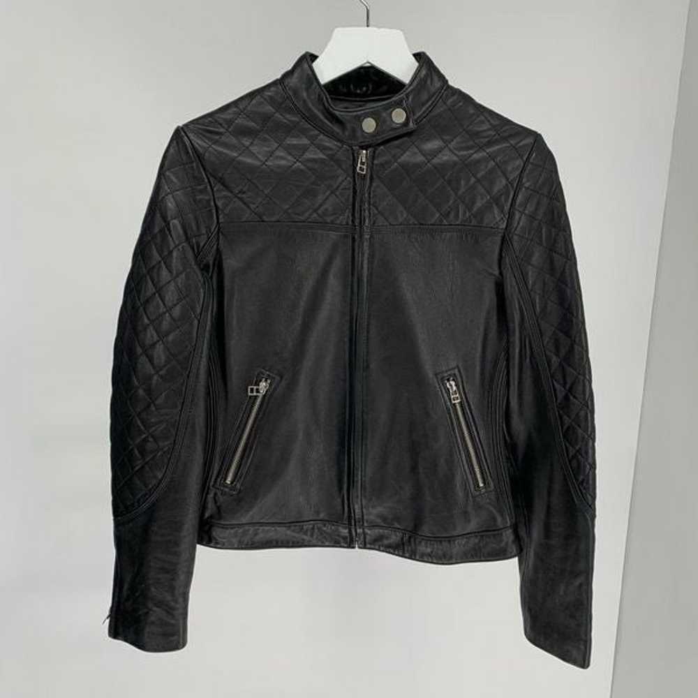 Vintage MODA INTERNATIONAL genuine leather black … - image 3