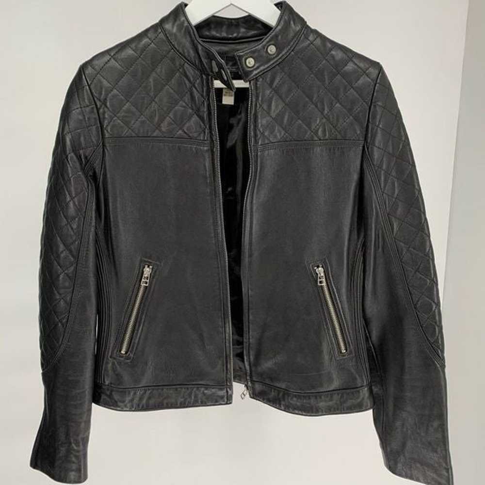 Vintage MODA INTERNATIONAL genuine leather black … - image 7