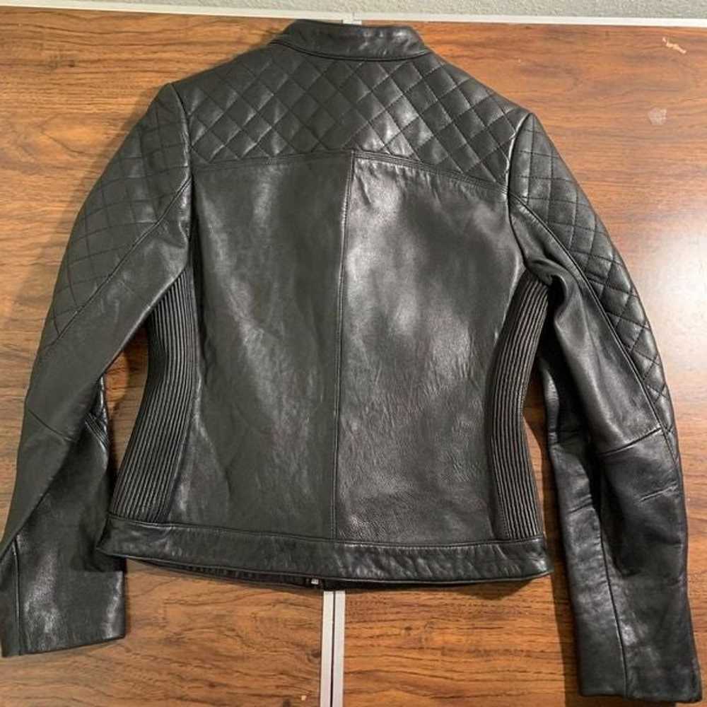 Vintage MODA INTERNATIONAL genuine leather black … - image 8