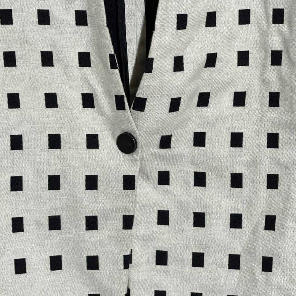 Akris Punto jacket Black White  1 Button Blazer S… - image 4