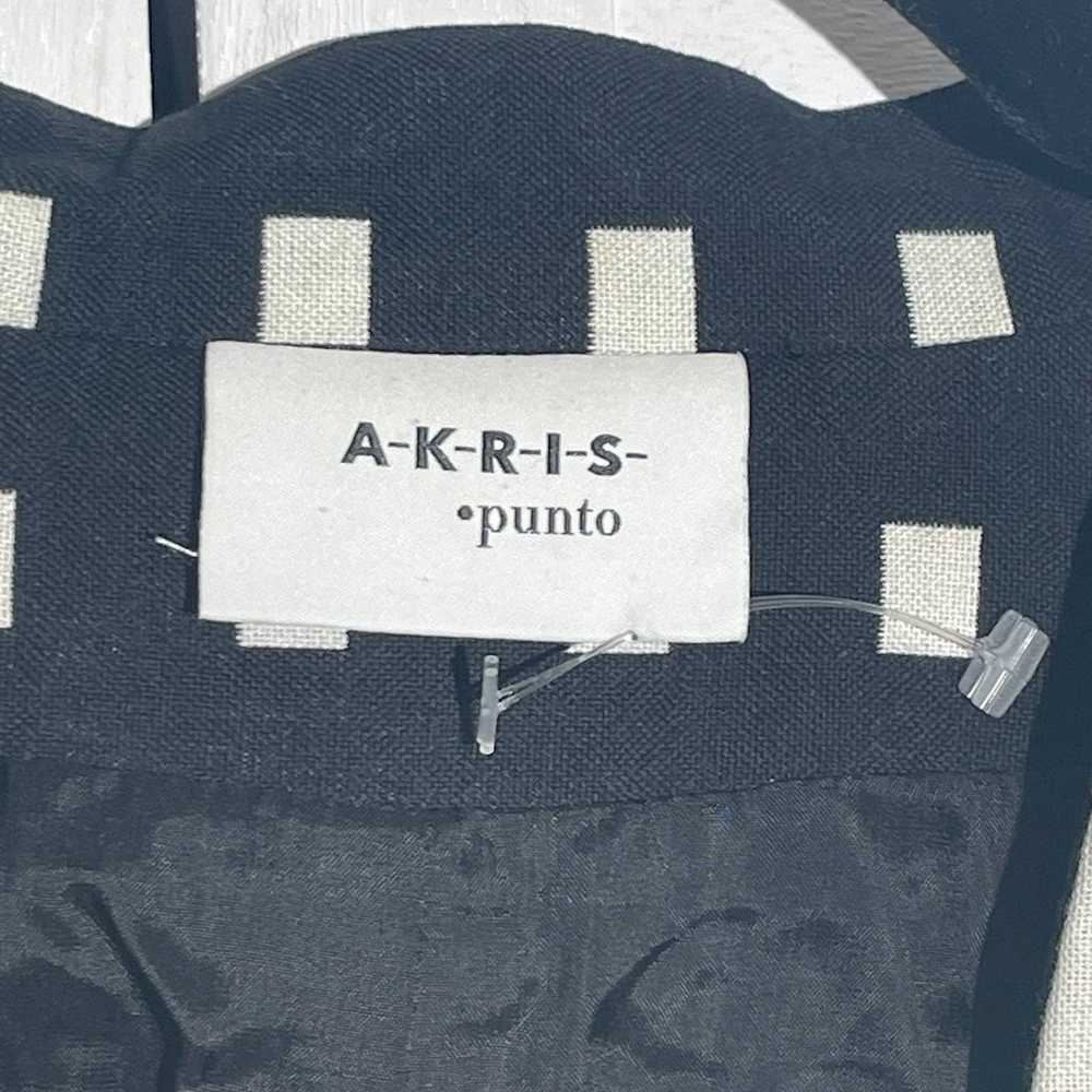 Akris Punto jacket Black White  1 Button Blazer S… - image 8