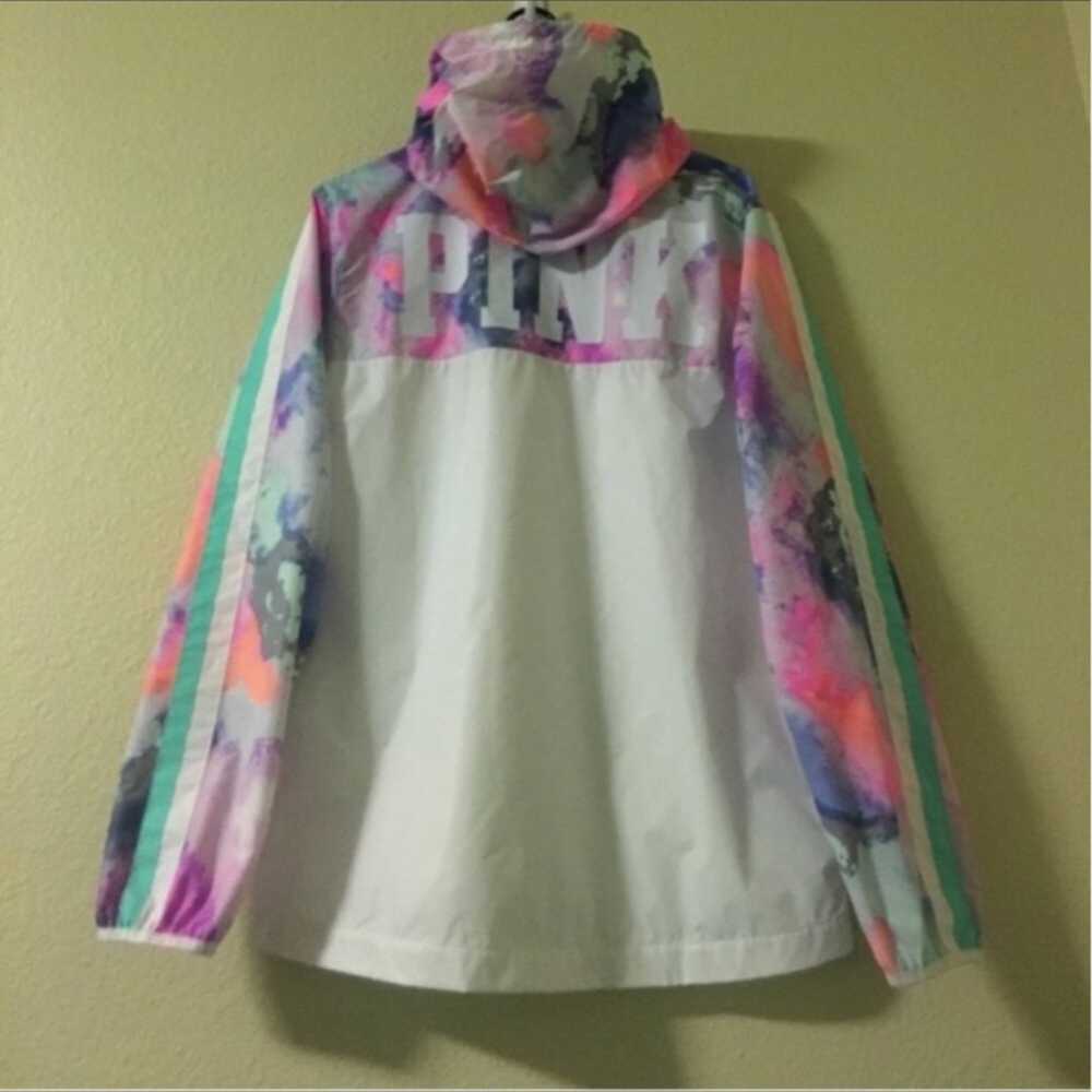 Victoria’s Secret VS PINK Full Zip Watercolor Tie… - image 3