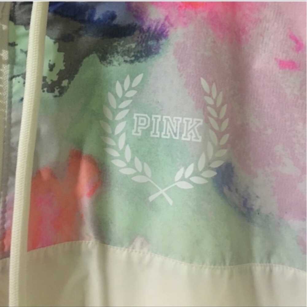 Victoria’s Secret VS PINK Full Zip Watercolor Tie… - image 4