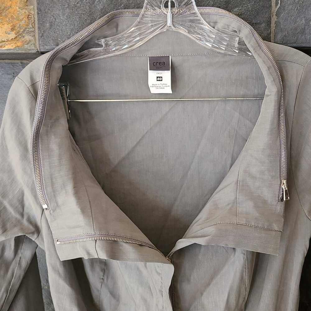 Crea Concept Women's Linen Zip-Front Jacket - image 5