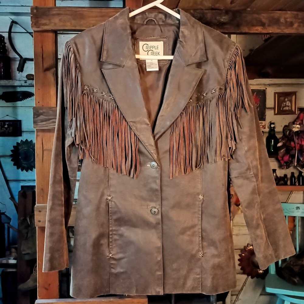 Cripple Creek genuine leather jacket - image 2