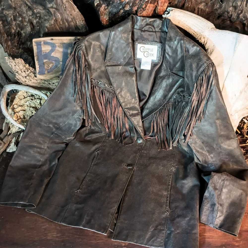 Cripple Creek genuine leather jacket - image 4