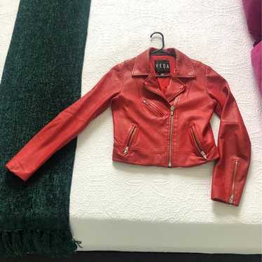 Veda Sheepskin Leather Jacket size small - image 1