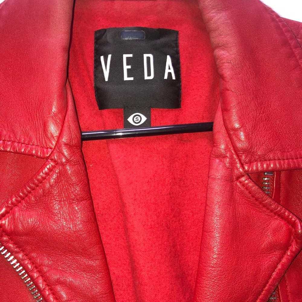 Veda Sheepskin Leather Jacket size small - image 5