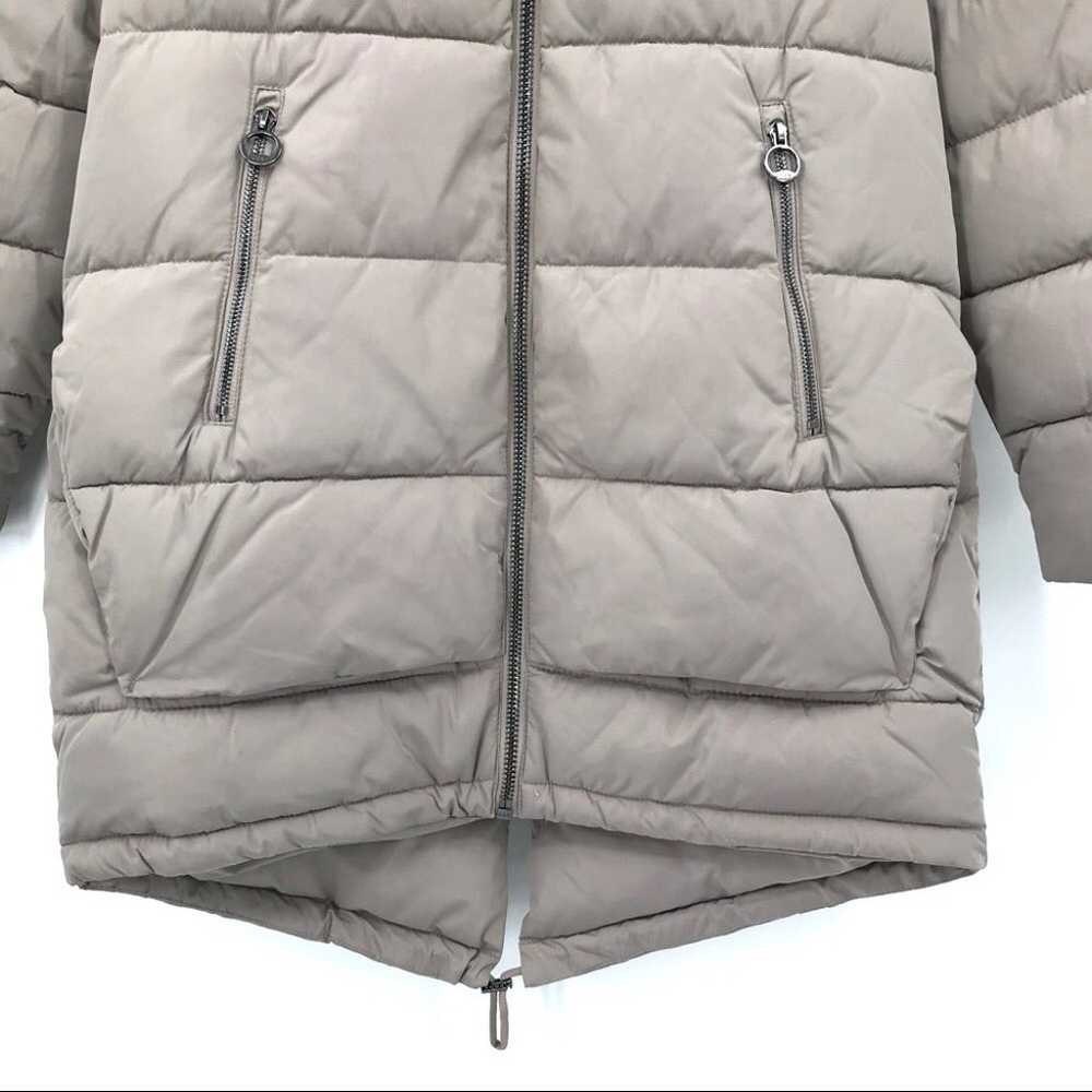 DKNY faux fur trim hooded puffer coat - image 4