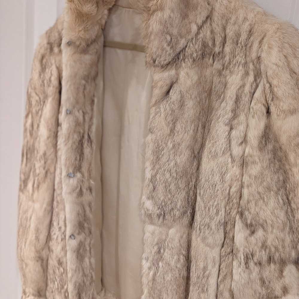 Gorgeous Rabbit Fur Coat Size Medium.  Impeccable… - image 4