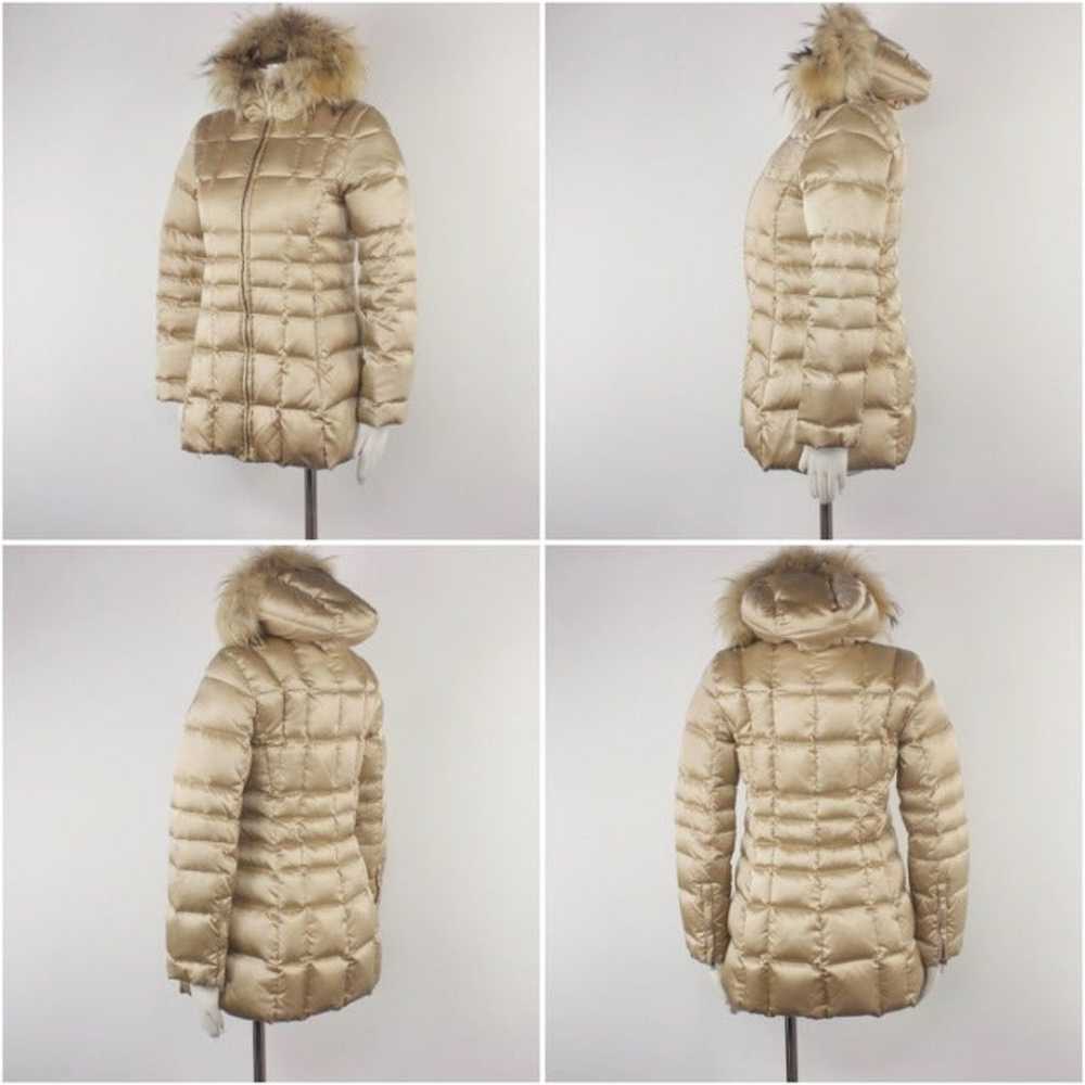Andrew Marc Quilted Puffer Fur Hooded S - image 2