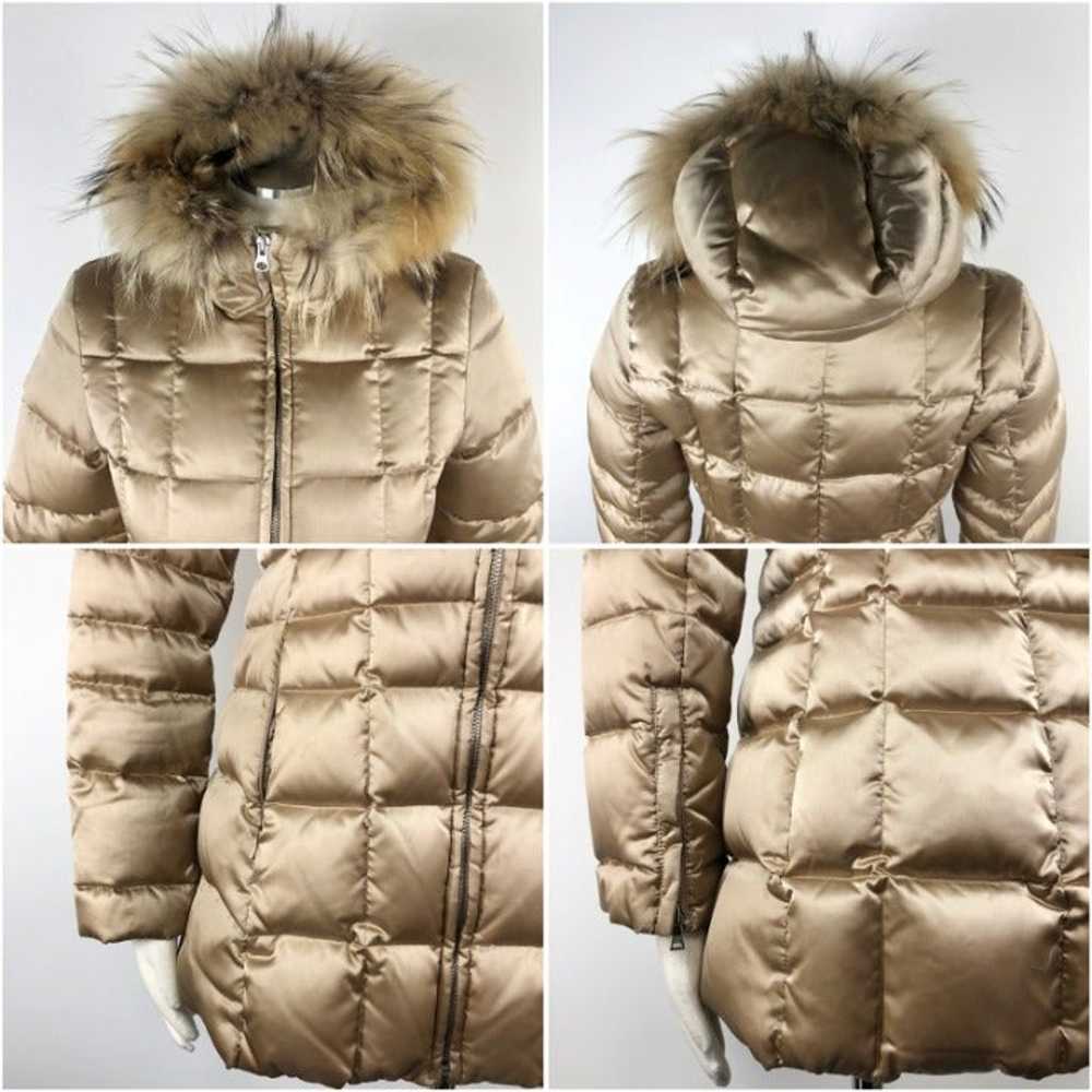 Andrew Marc Quilted Puffer Fur Hooded S - image 3