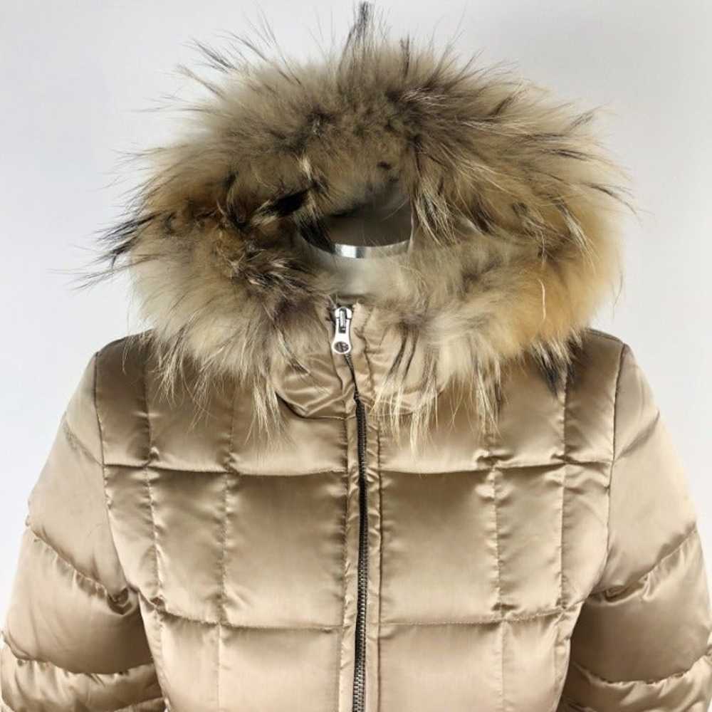 Andrew Marc Quilted Puffer Fur Hooded S - image 7