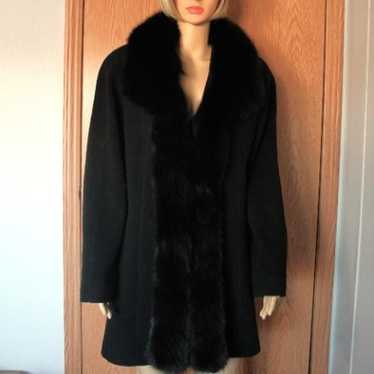 #423 Lambswool/fox fur coat