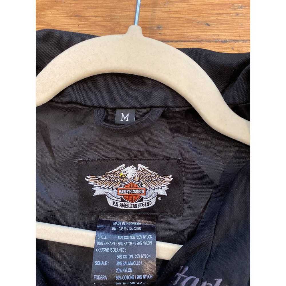 Harley Davidson Studded Moto Jacket Sz M - image 4