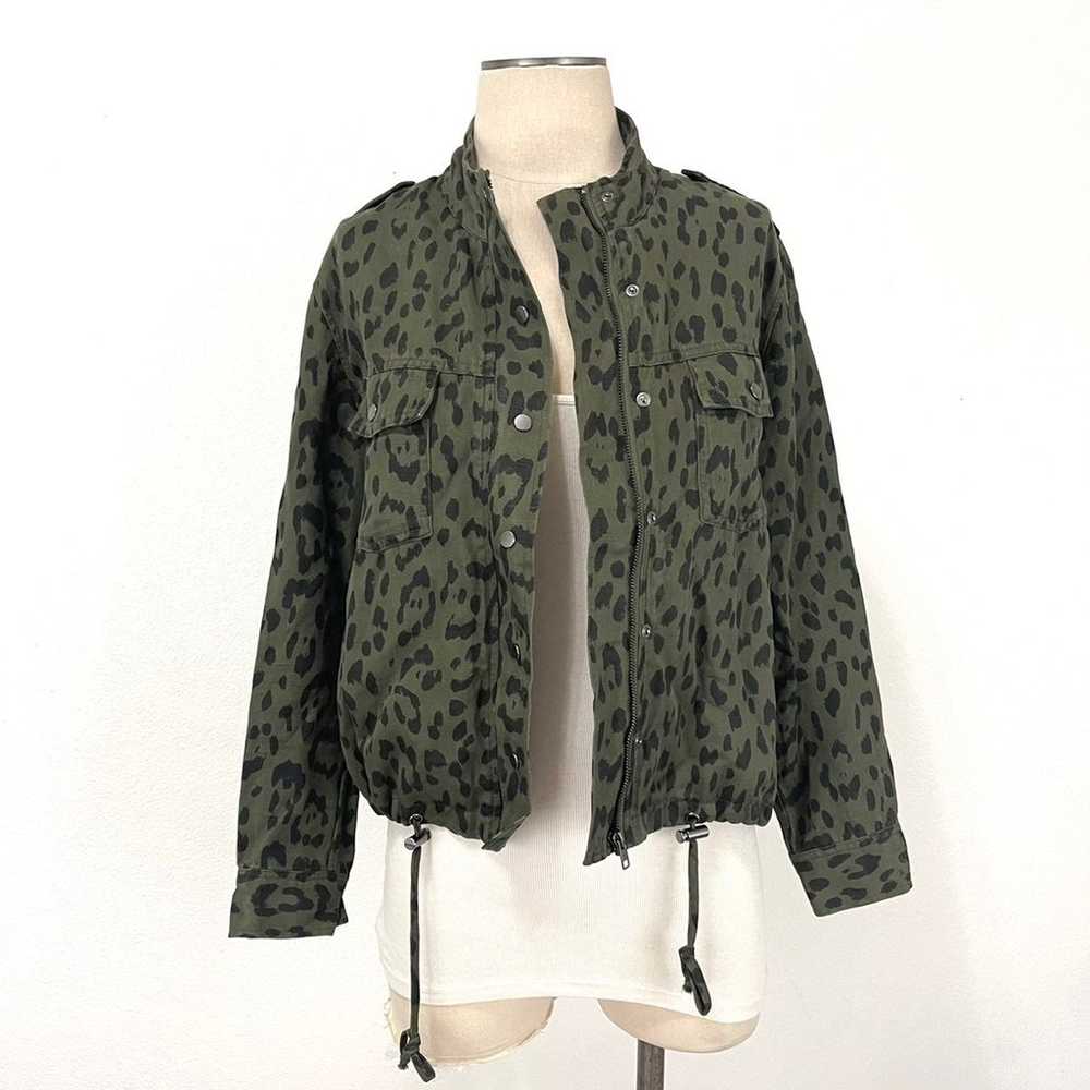 Rails- Collins Green Leopard Tencel Jacket Size M… - image 2
