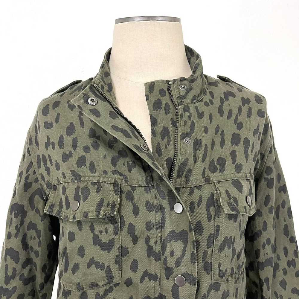 Rails- Collins Green Leopard Tencel Jacket Size M… - image 3