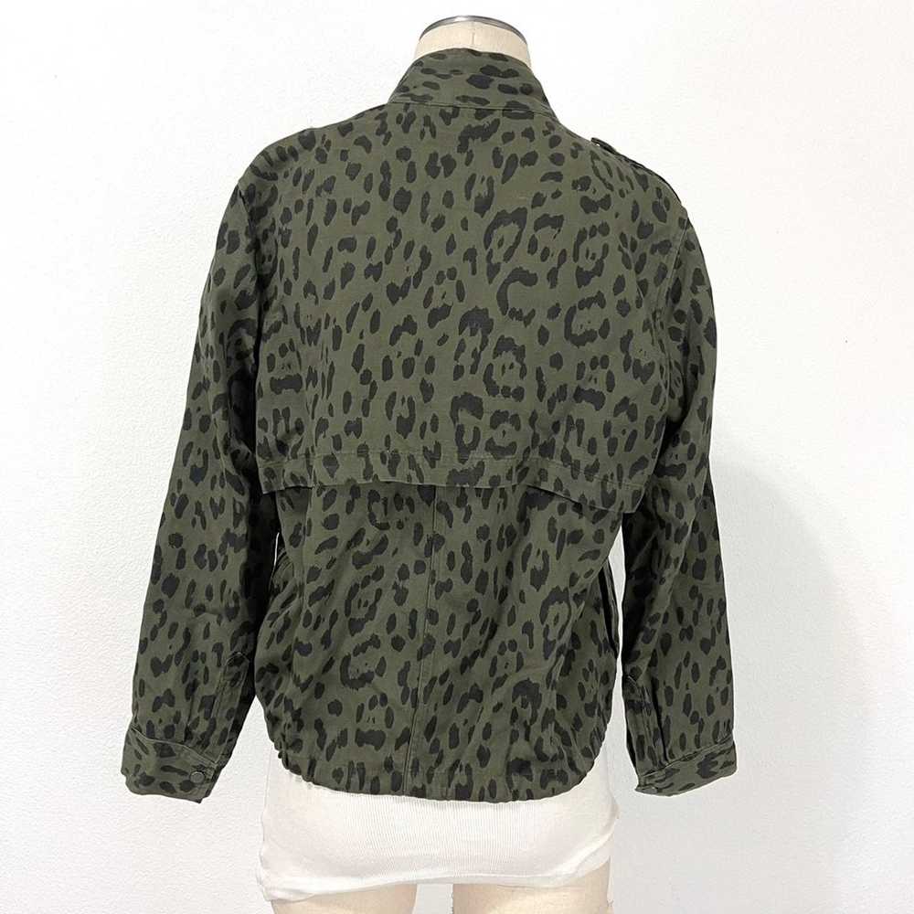 Rails- Collins Green Leopard Tencel Jacket Size M… - image 5