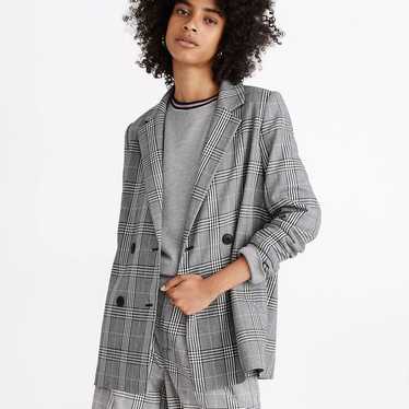 MADEWELL Caldwell Double-Breasted Blazer in Plaid… - image 1