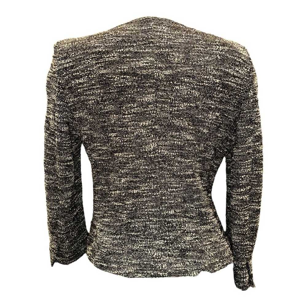 GERARD DAREL PARIS Metallic Tweed Blazer With Fau… - image 10