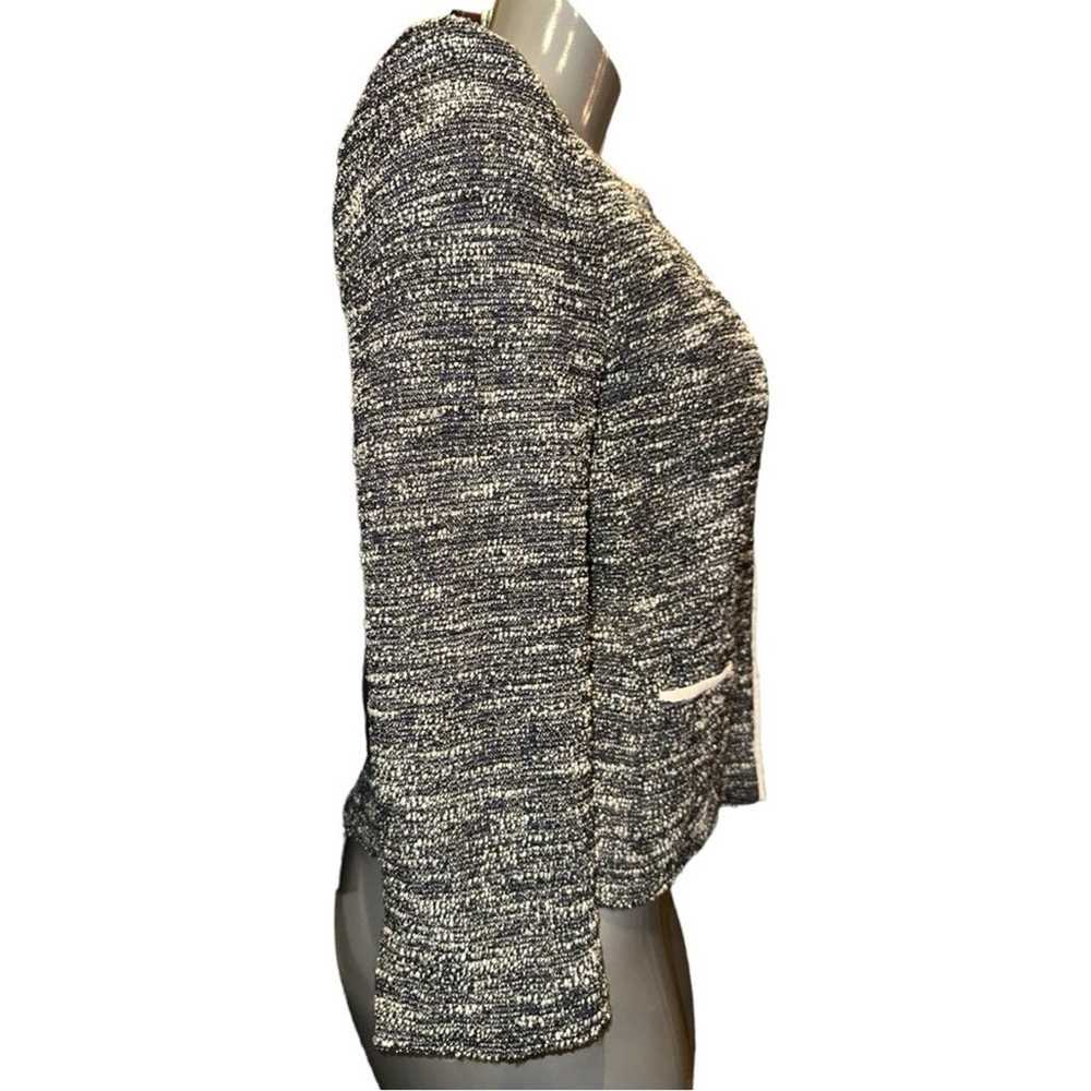 GERARD DAREL PARIS Metallic Tweed Blazer With Fau… - image 3