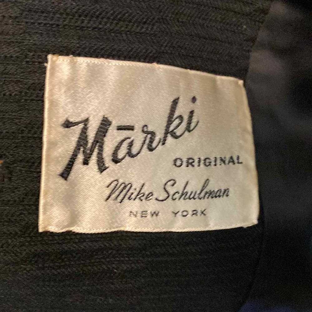 Vintage 1960s Marki Wool & Faux Fur Structured Co… - image 8