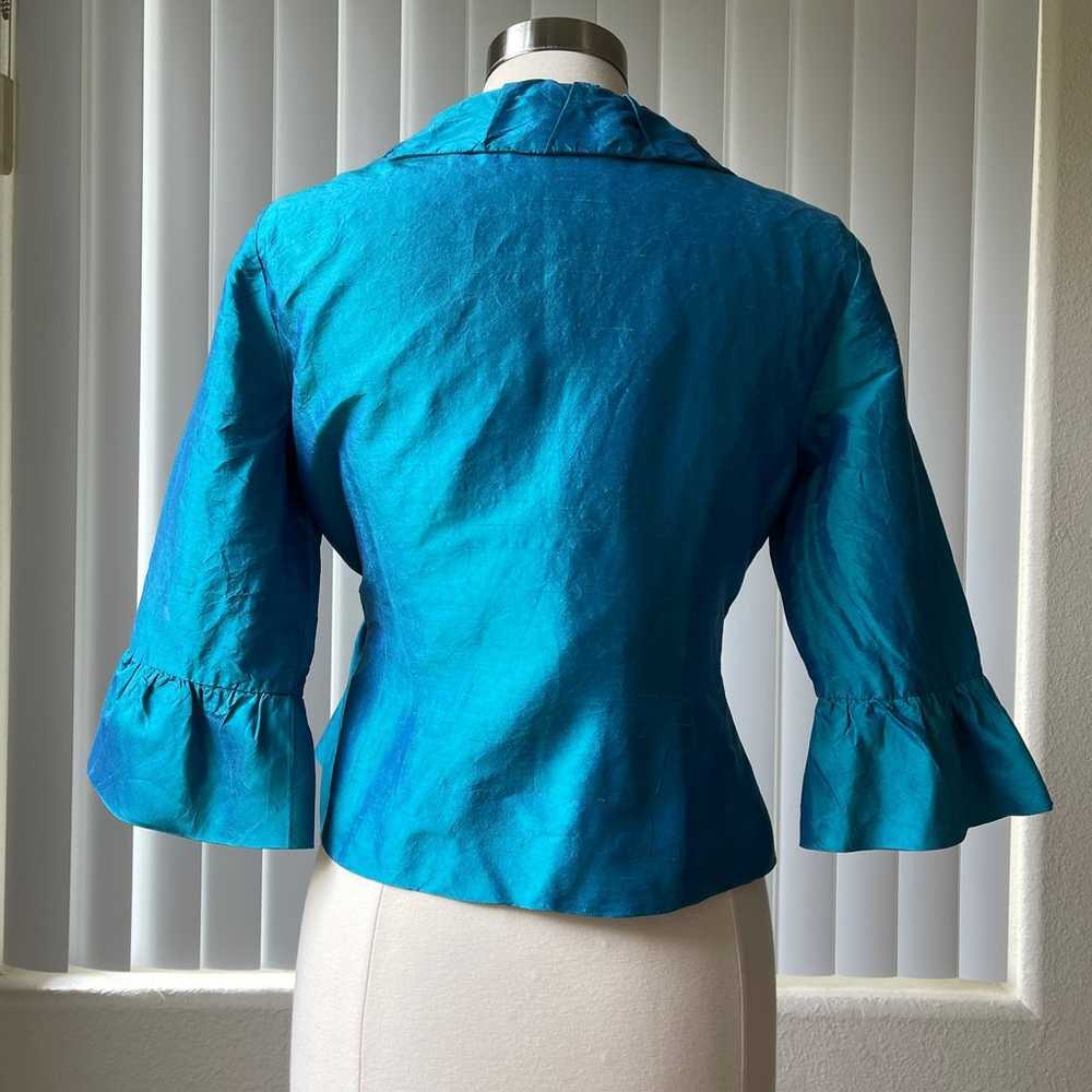 Frascara Beker Fashions 3/4 Sleeve Wrap Blouse Ja… - image 6