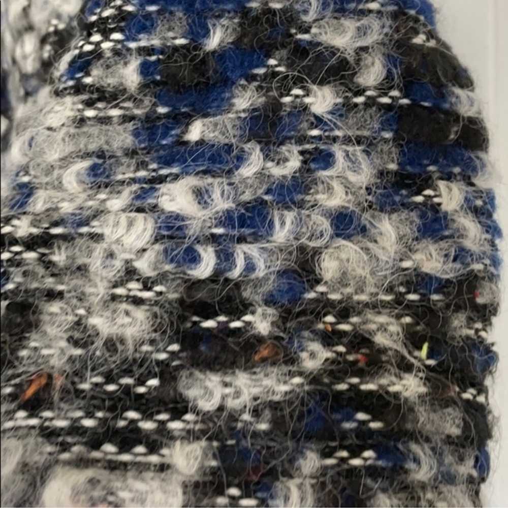 Parker  Blue Multi Color Tweed Lambskin leather Z… - image 11