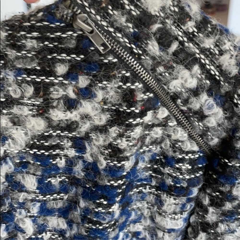 Parker  Blue Multi Color Tweed Lambskin leather Z… - image 8