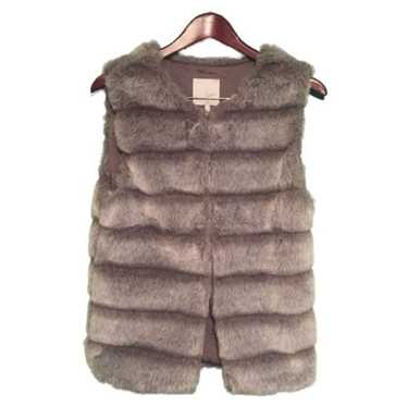 Andrina Faux Fur Jacket Vest Size M - image 1