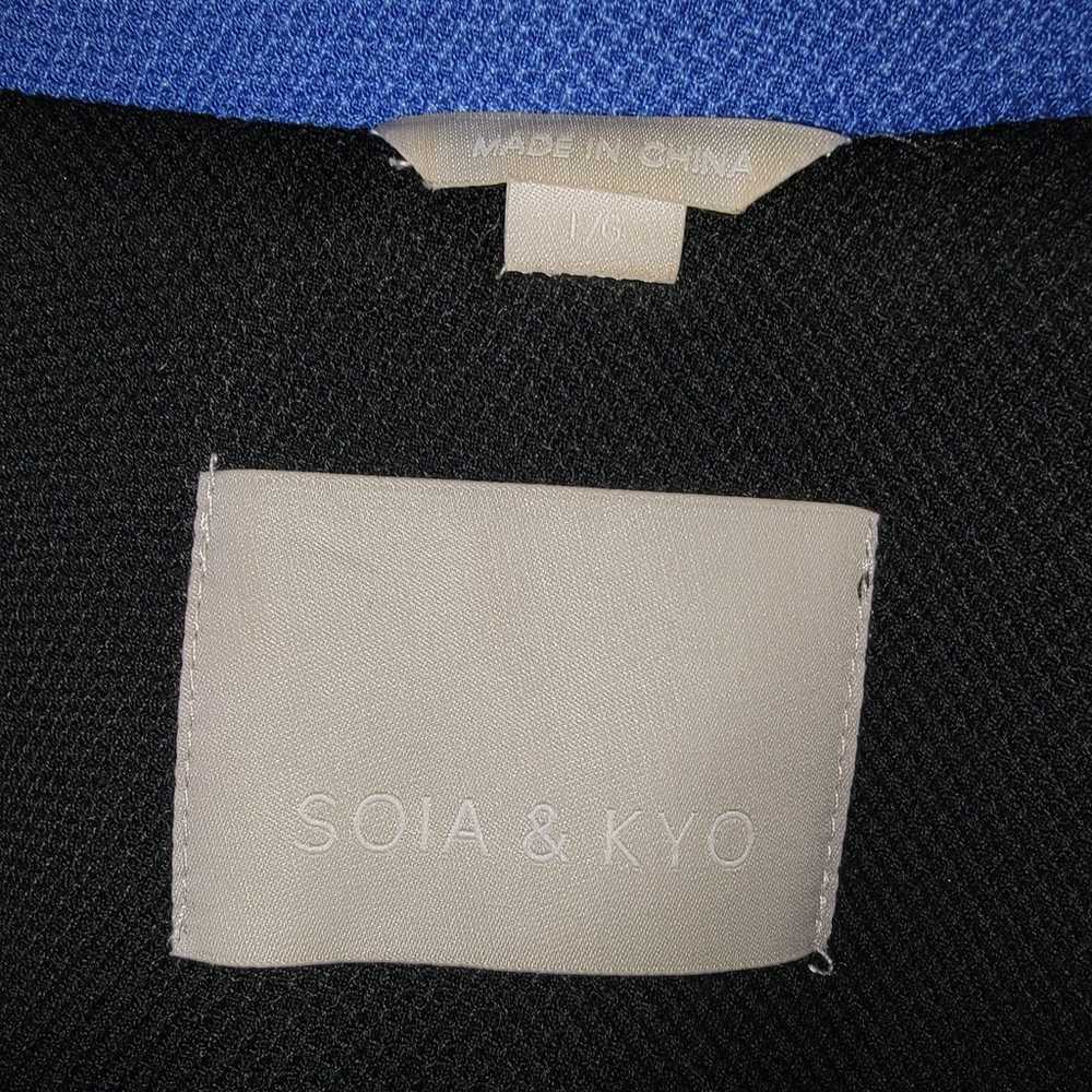 Soia & Kyo black military biker jacket coat size … - image 8