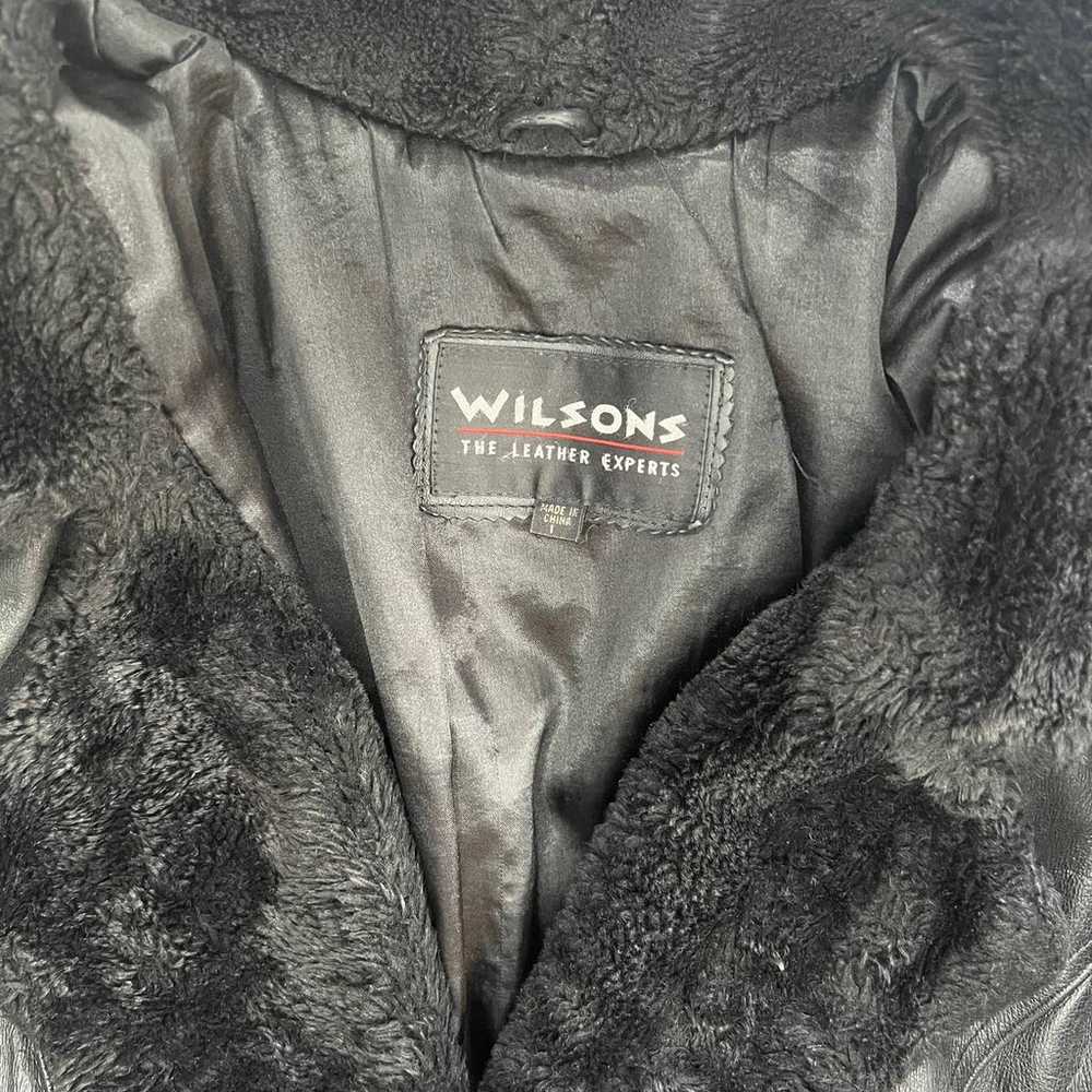 Wilsons Leather Vintage Belted Faux Fur Classic T… - image 2