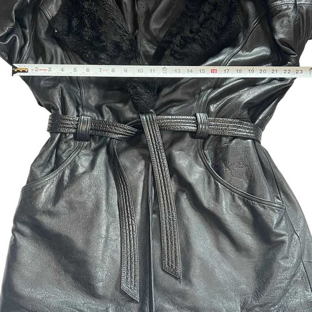 Wilsons Leather Vintage Belted Faux Fur Classic T… - image 7
