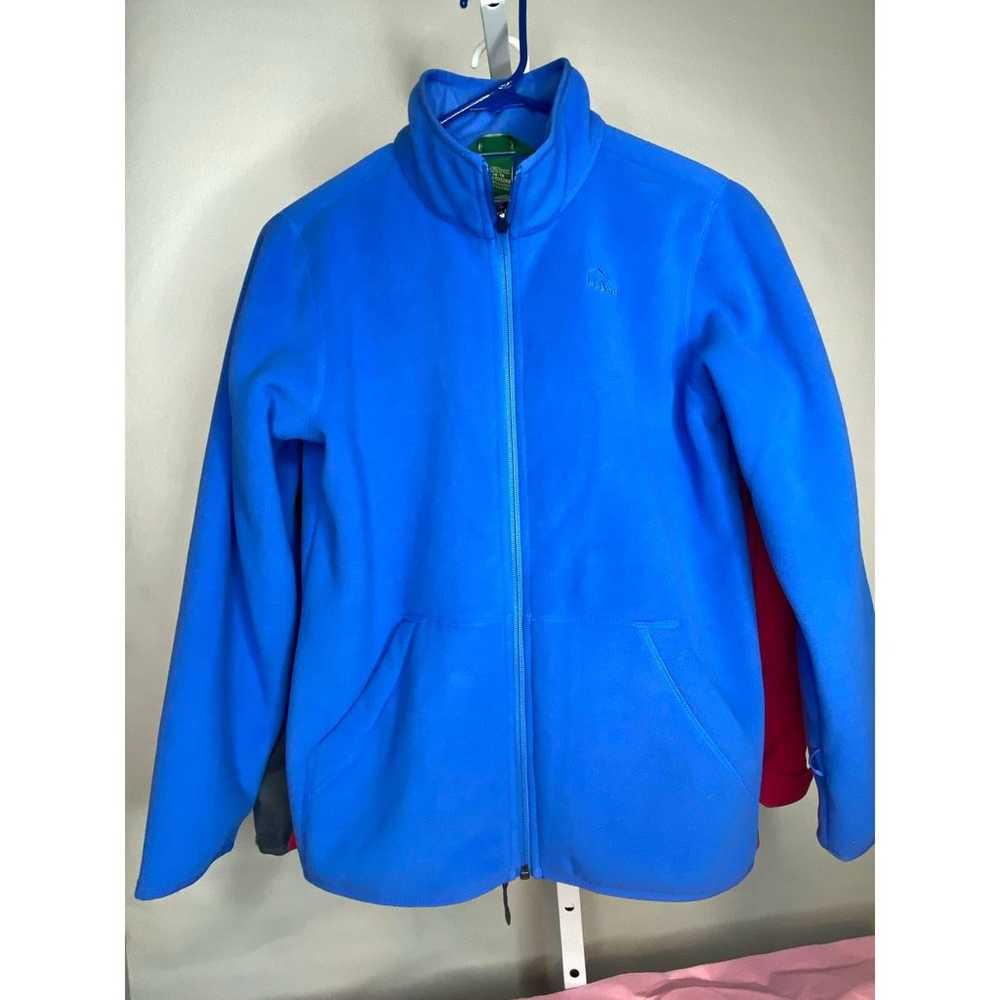 L.L. Bean 3 in 1 jacket Lrg Pink Blue - image 2