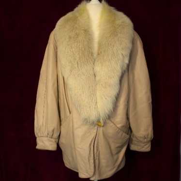 #262 Leather/fox fur coat - image 1